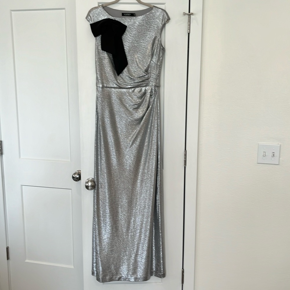Ralph Lauren silver gown